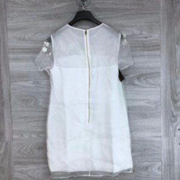 Ted Baker | Findon Embellished Silk White Dress - Picture 4 of 5